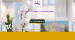 Desktop Screenshot of gayweddingshow.co.uk