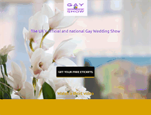Tablet Screenshot of gayweddingshow.co.uk